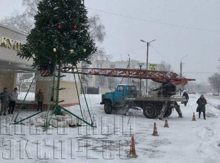 Демонтаж новогодней елки провели в Свердловске