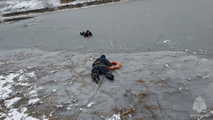 В одном из городов ЛНР на водоёме под лёд провалились два ребёнка