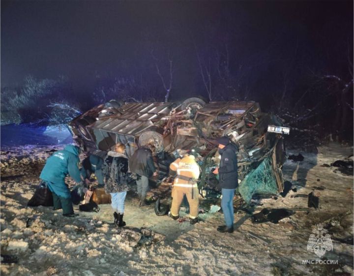 В Ростовской области из-за непогоды столкнулись легковушка и автобус: есть погибшие