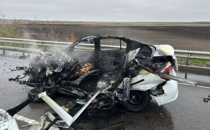 Ужасное ДТП произошло на трассе в Ростовской области: мама с 7-летней дочкой заживо сгорели в одном из авто