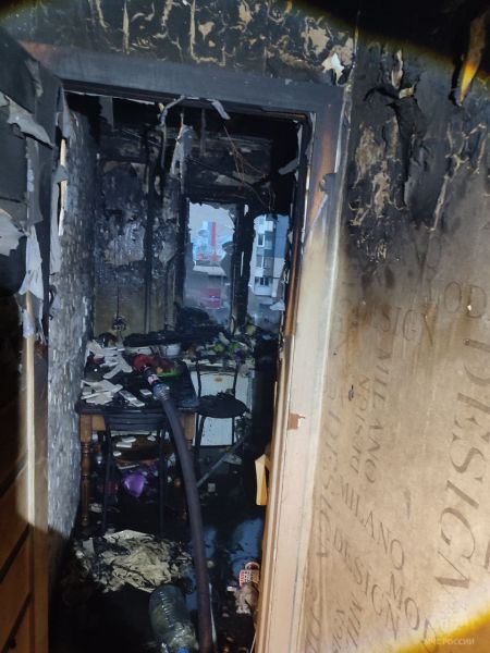 Аварийное состояние электросети: в Свердловске горела квартира в многоэтажке