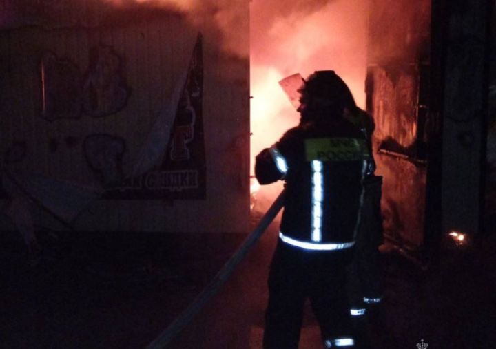 Два киоска сгорели дотла, огонь едва не дошёл до АЗС: ночной пожар в одном из городов ЛНР едва не стал трагичным 