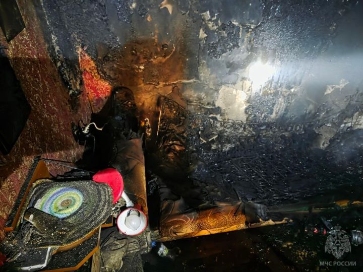 В квартире пятиэтажки в Брянке произошёл пожар: погибла пожилая хозяйка, не сумевшая выбраться