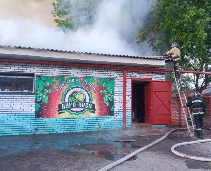 В Славяносербском районе сгорело кафе