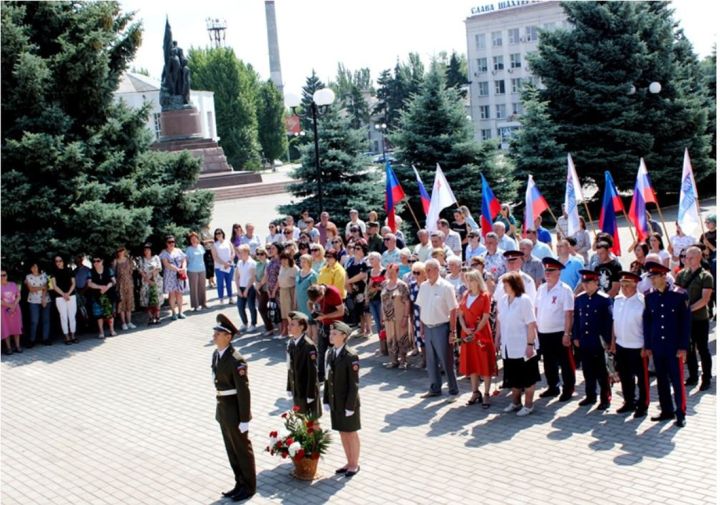 В Краснодонском районе прошли памятные мероприятия в годовщину начала ВОВ