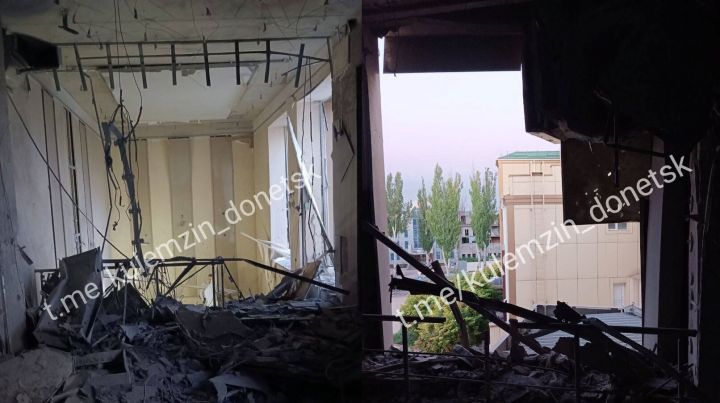 Донецк в который раз подвергся обстрелу