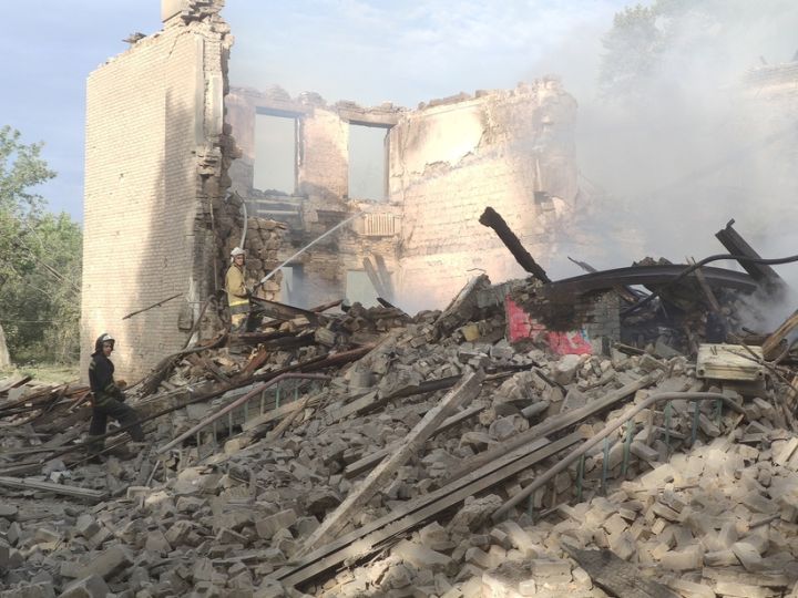 Пожар в Червоногвардейской школе произошел из-за удара ВСУ