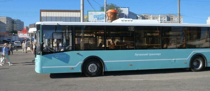 Новые автобусы вышли на маршрут №197 по Луганску