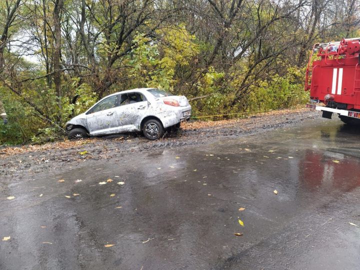 Жительница Красного Луча угодила на авто в кювет