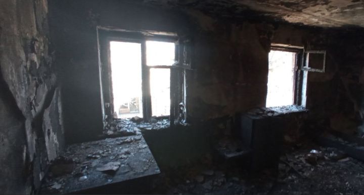 В Луганске горело общежитие